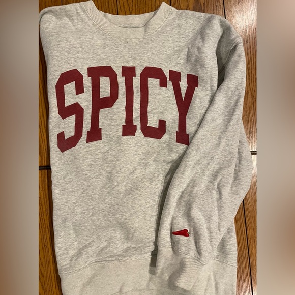 Abercrombie & Fitch SPICY Grey Crewneck Sweatshirt, medium, unisex - Picture 4 of 5